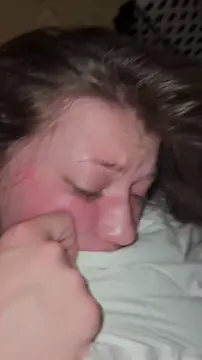 Holding her husband's hands while being drilled by her BBC bull - Free TikTok Porn Video