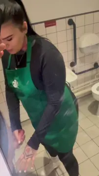 What you doing if the Starbucks barista did this to you in the rest room
