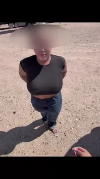 He thought I was smuggling something under my shirt  - Free TikTok Porn Video