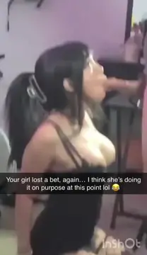 Sorry bud, she lost a bet 🖤