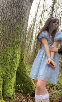 captured princess gets all used up in the woods (Belle D)