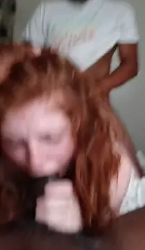 Ginger pale skin babe + team of fit black lads. Unbeatable combo 🦊 👨🏾‍🤝‍👨🏿🧨 WhiteGirl_Sucking_BBC