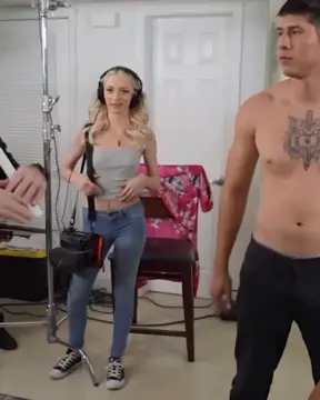 So this is how working in porn industry looks like behind the scenes. Everyone working so hard. MOFOS - Free TikTok Porn Video