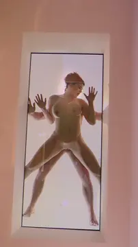Watch your girl from the other side of the glass while I breed her raw