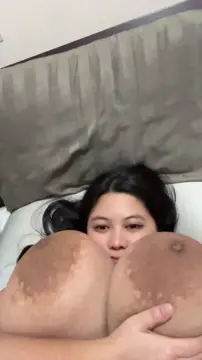 Innocent face, monster tits