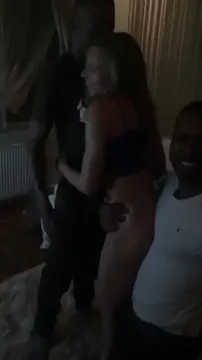 𝕊𝕝𝕦𝕥𝕥𝕪 𝕘𝕚𝕣𝕝𝕗𝕣𝕚𝕖𝕟𝕕 𝕗𝕦𝕔𝕜𝕚𝕟𝕘 𝟚 𝕓𝕝𝕒𝕔𝕜 𝕘𝕦𝕪𝕤 𝕚𝕟 𝕗𝕣𝕠𝕟𝕥 𝕠𝕗 𝕙𝕖𝕣 𝕓𝕠𝕪𝕗𝕣𝕚𝕖𝕟𝕕 🍆👱‍♀️🍆