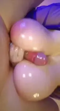 she gave him an oily titfuck